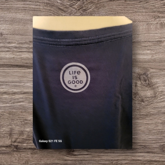 Life is Good Women's Blue Graphic T-Shirt, Medium - Picture 2 of 5